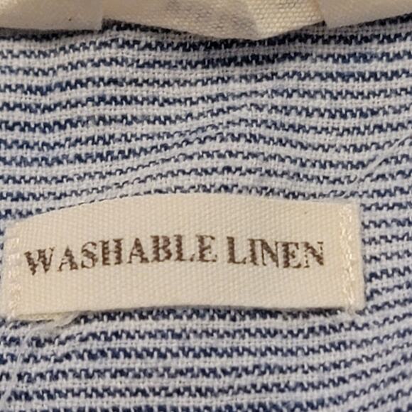 Weatherproof Vintage Washable Linen Short Sleeve Women's LG - Picture 2 of 10